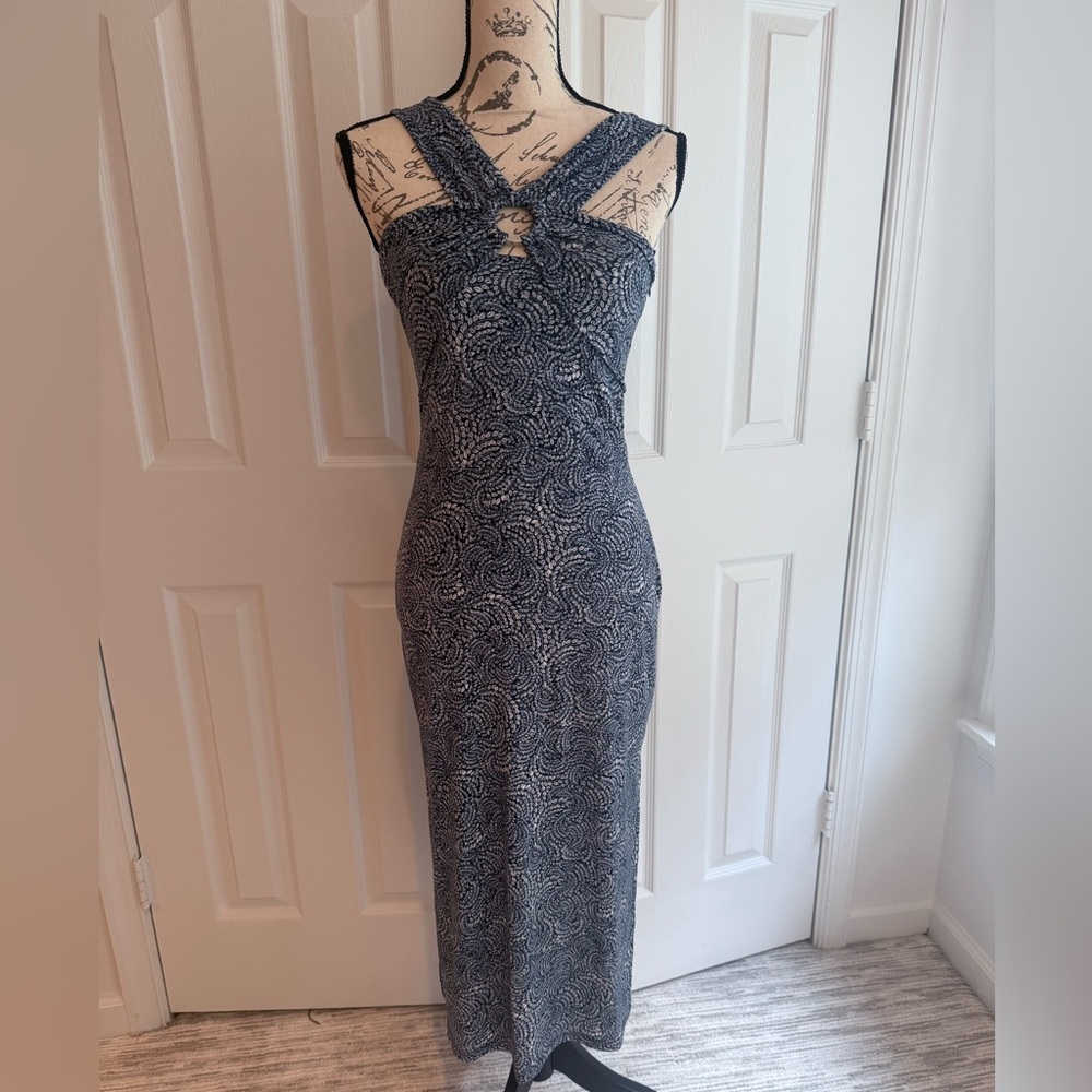 MICHAEL Michael Kors  Halter Bodycon Midi Dress